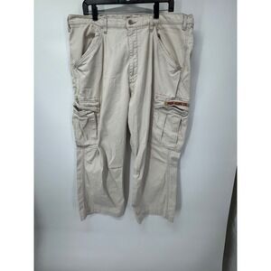 Polo Jeans Co. Ralph Lauren‎ Freighter Cargo Pants Relaxed Beige Mens Size 38x30